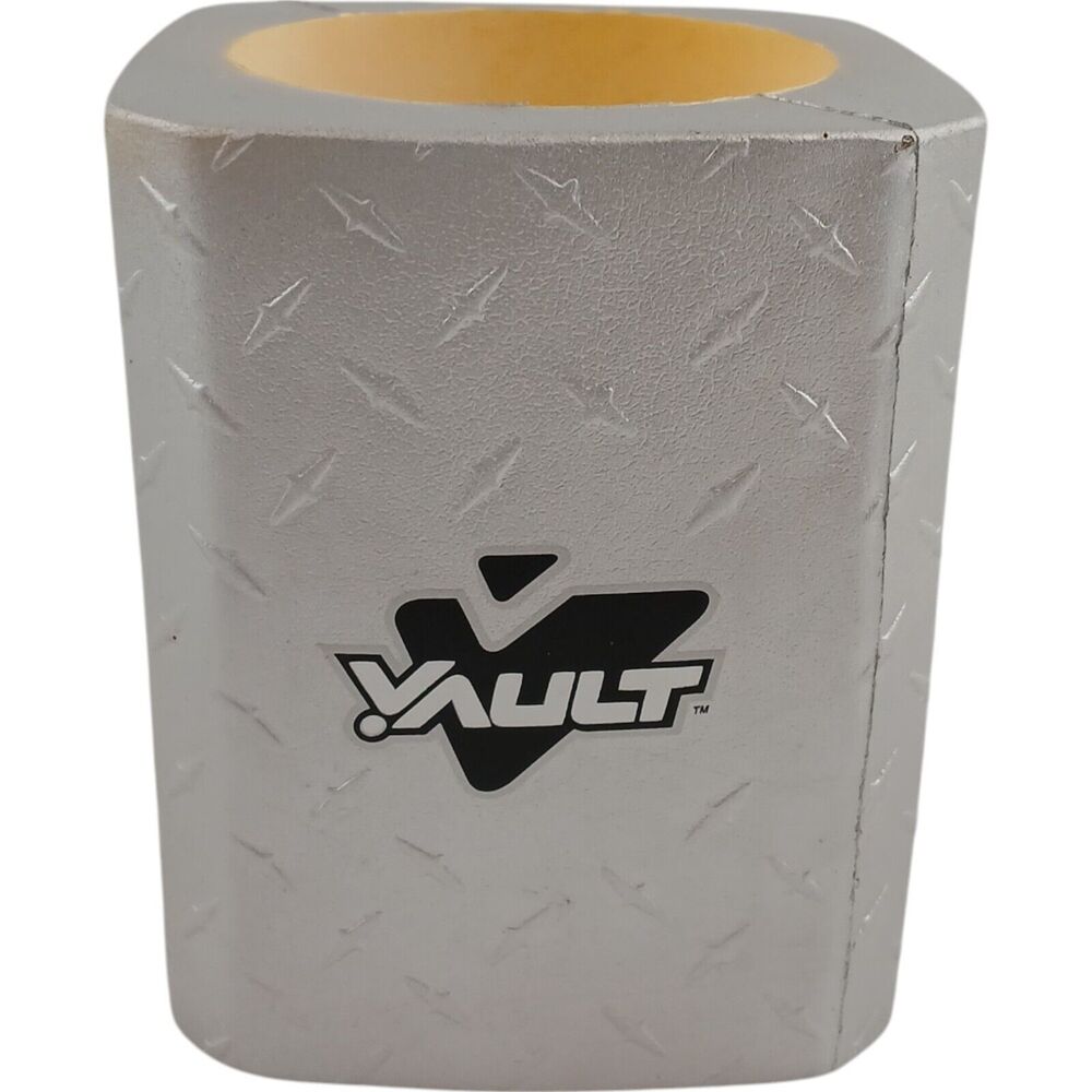 Vault Industrial Pen Holder Diamond Plate Design 4" Tall